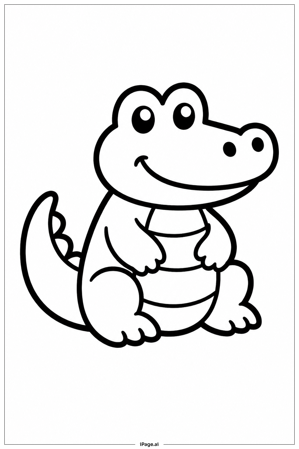 Sitting Alligator