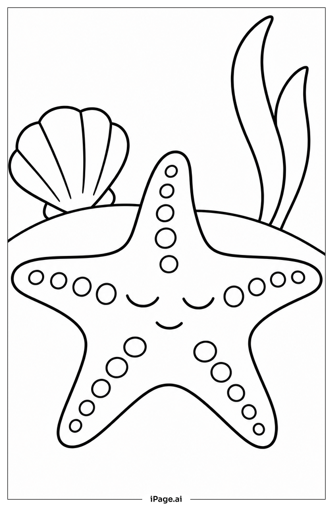Schlafender Seestern in der Bucht