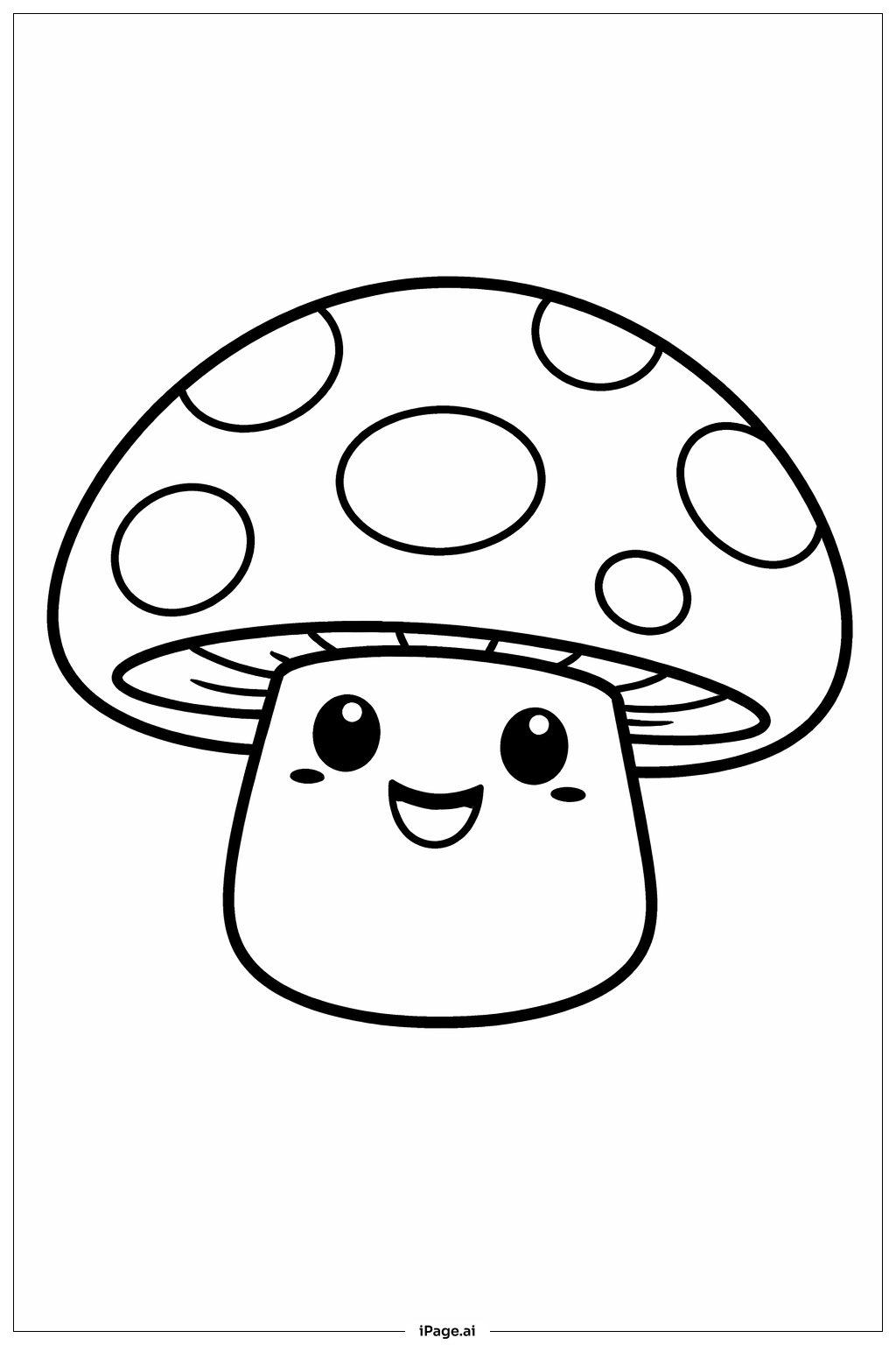  Trang tô màu Nấm Cười Có Đốm 