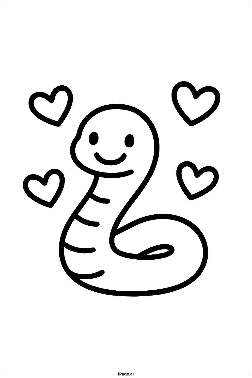 Cobra com Corações