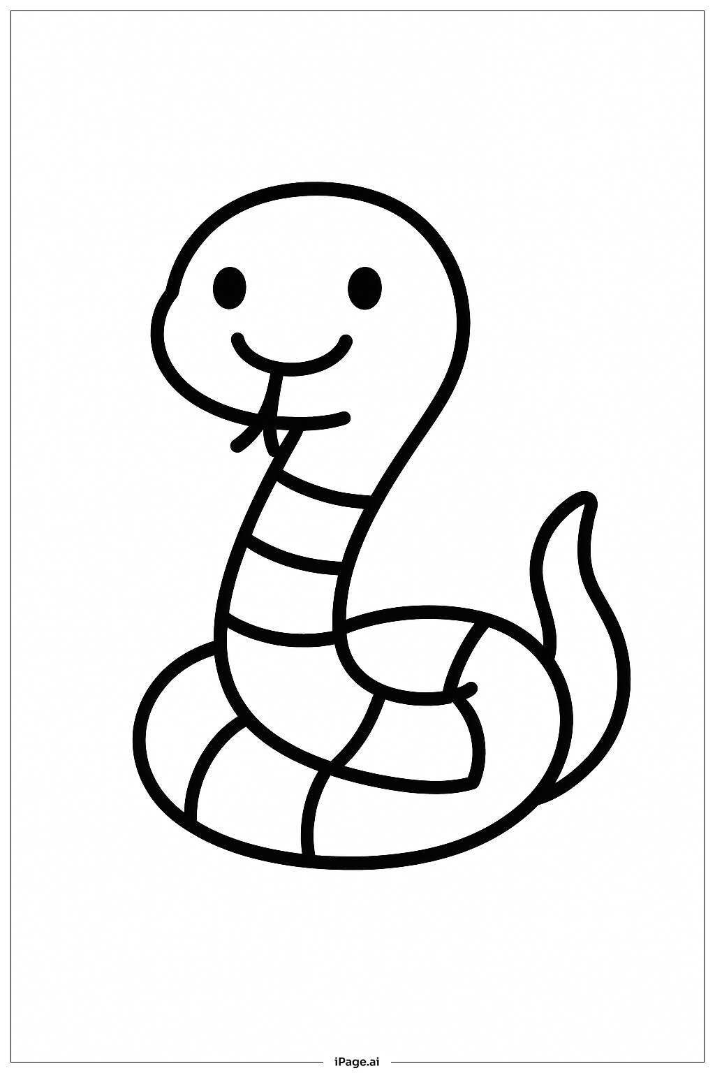  Trang tô màu Rắn Có Sọc 