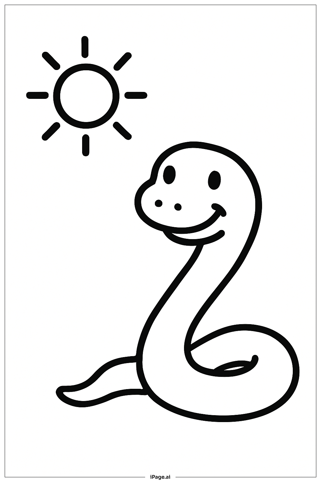 Snake with Sun