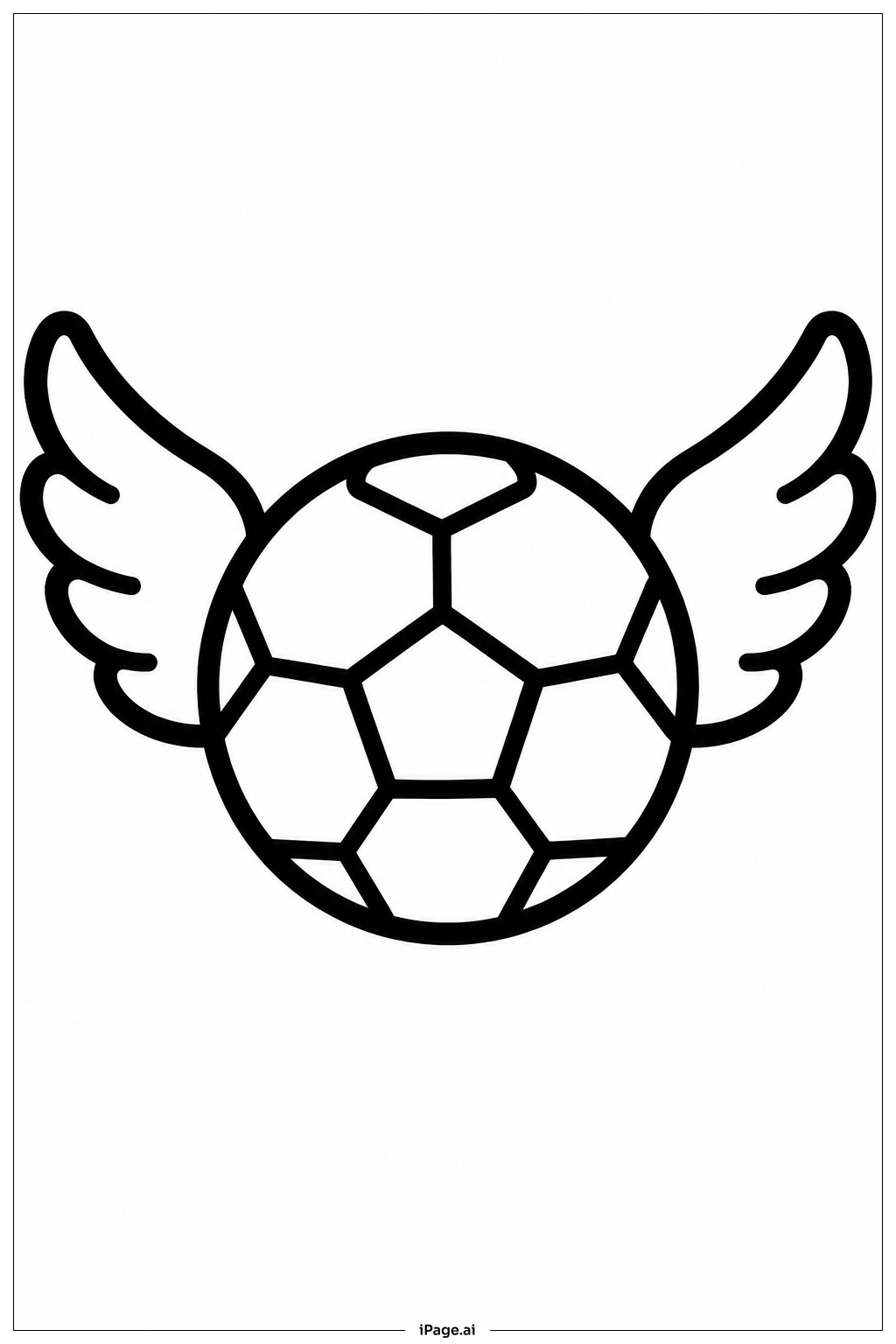  Página para colorear de Balón de Fútbol 