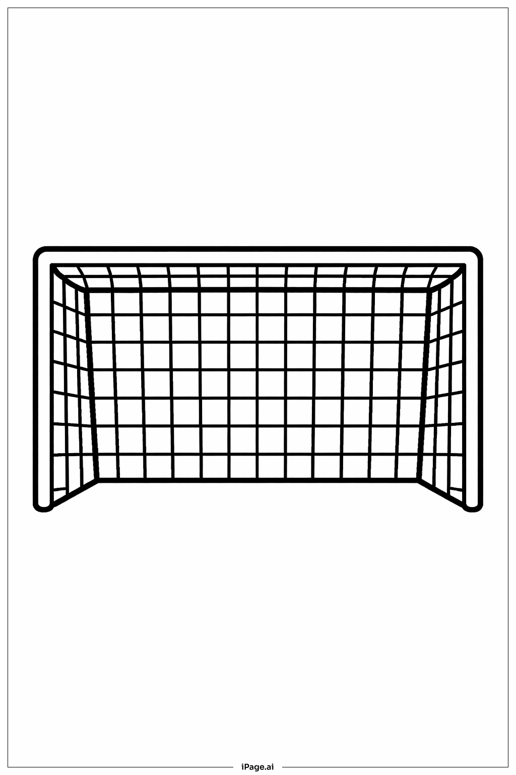  足球門網著色頁 
