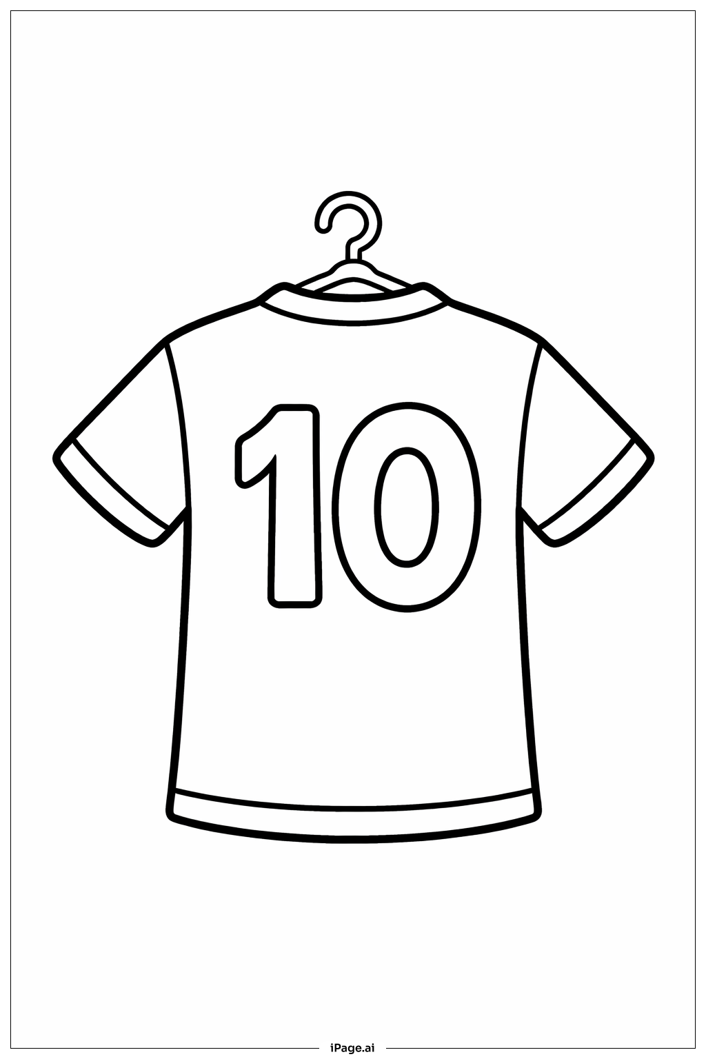  足球球衣著色頁 