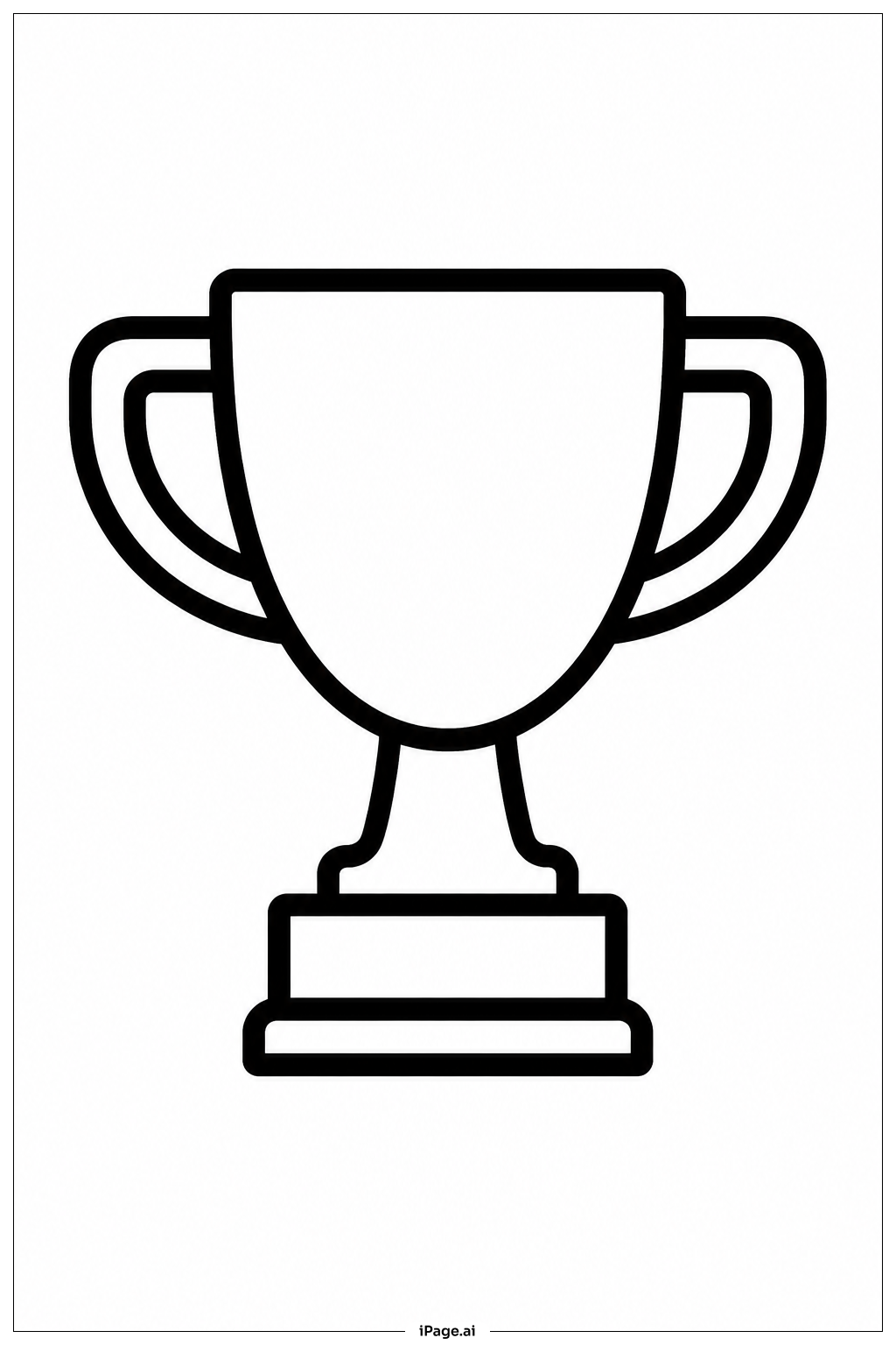Massive Trophäe Ausmalseite
