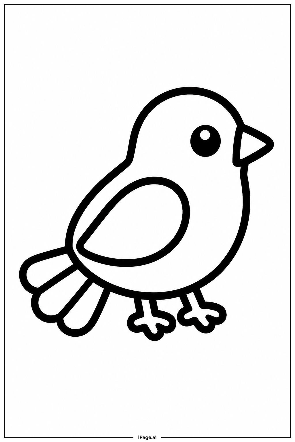 ソングバードの塗り絵ページ