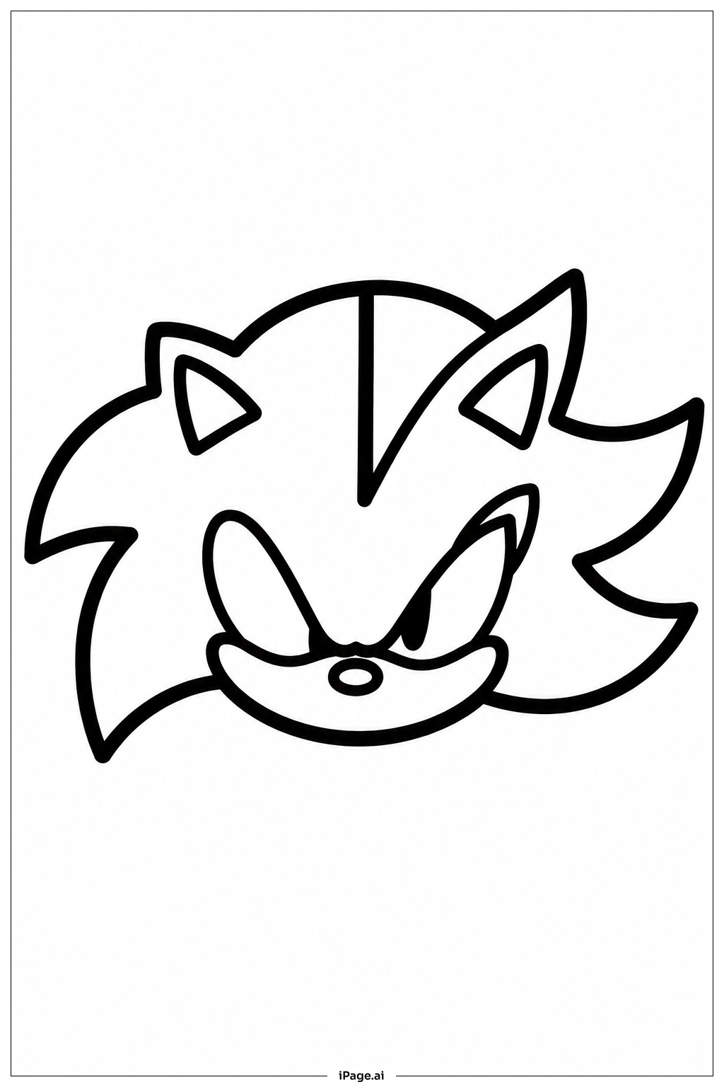Sonic und Shadow Emblem Ausmalseite