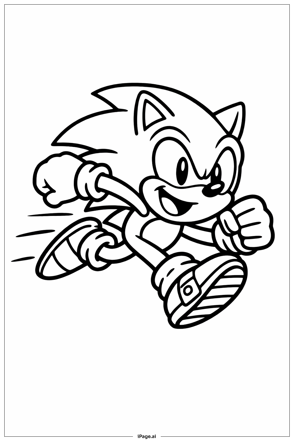 소닉 해피 스프린트 색칠공부 페이지