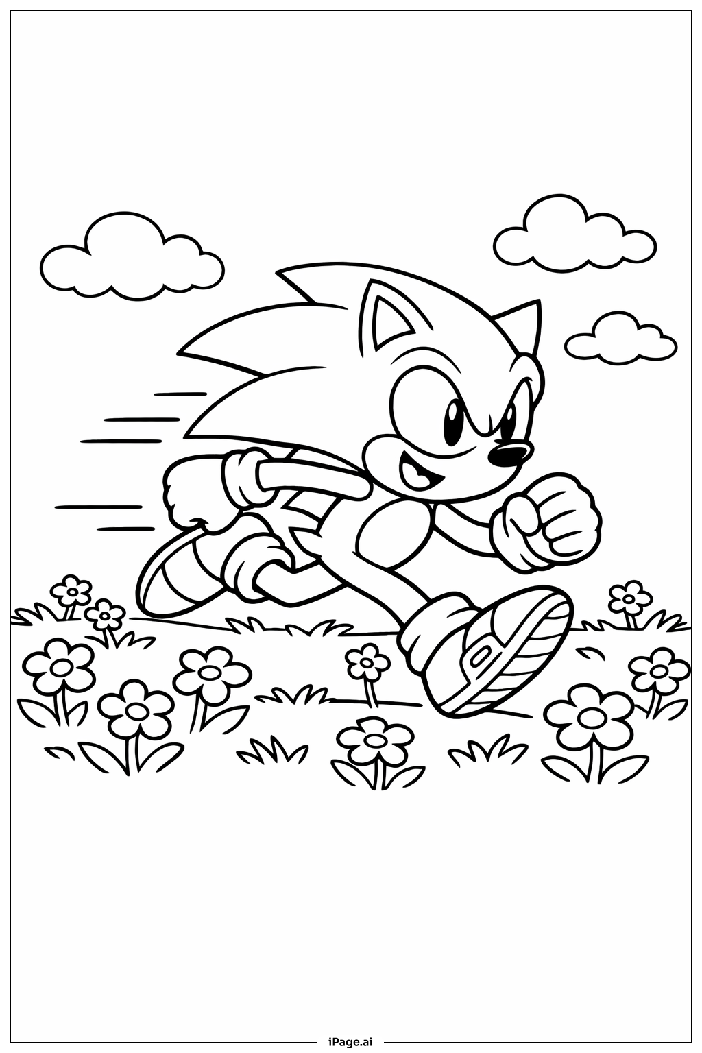 초원의 소닉 색칠공부 페이지