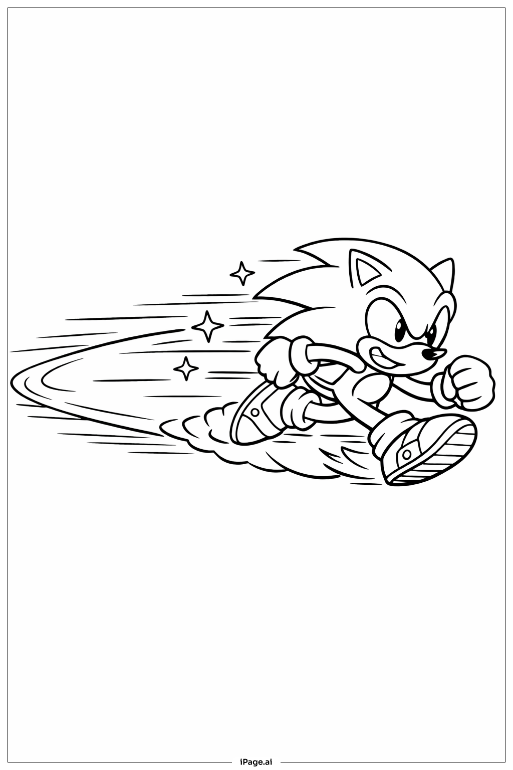 소닉 스피드 트레일 색칠공부 페이지