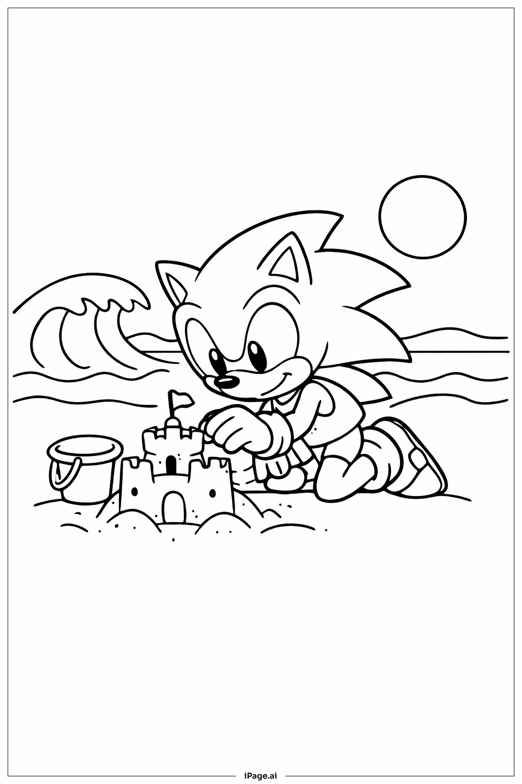 Sonic Con Nhím Ở Bãi Biển
