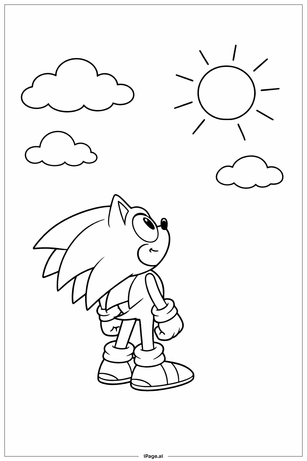 Sonic Nhím Nhìn Lên