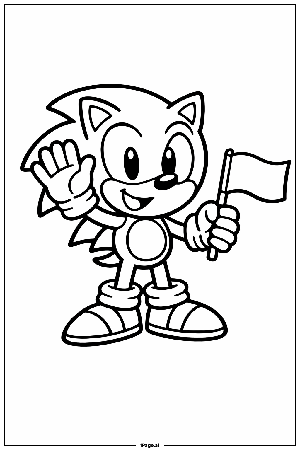 Sonic The Hedgehog Ausmalseite