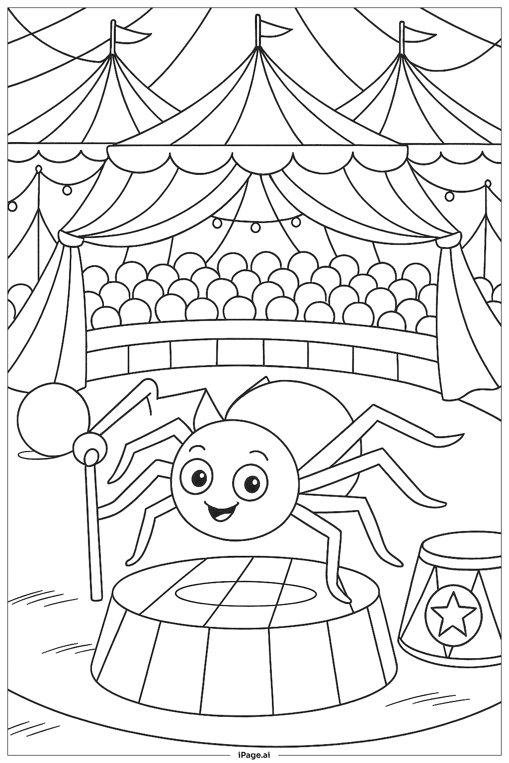 거미 서커스 공연