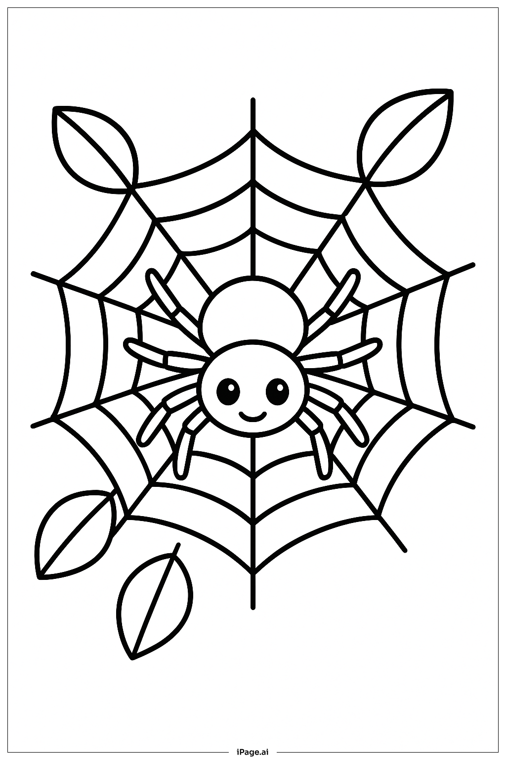  거미와 거미줄 색칠공부 페이지 