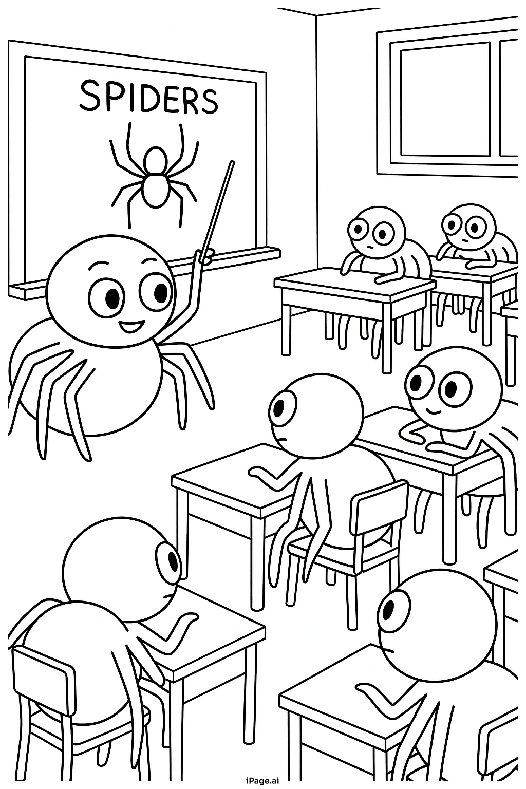 거미 학교 교실