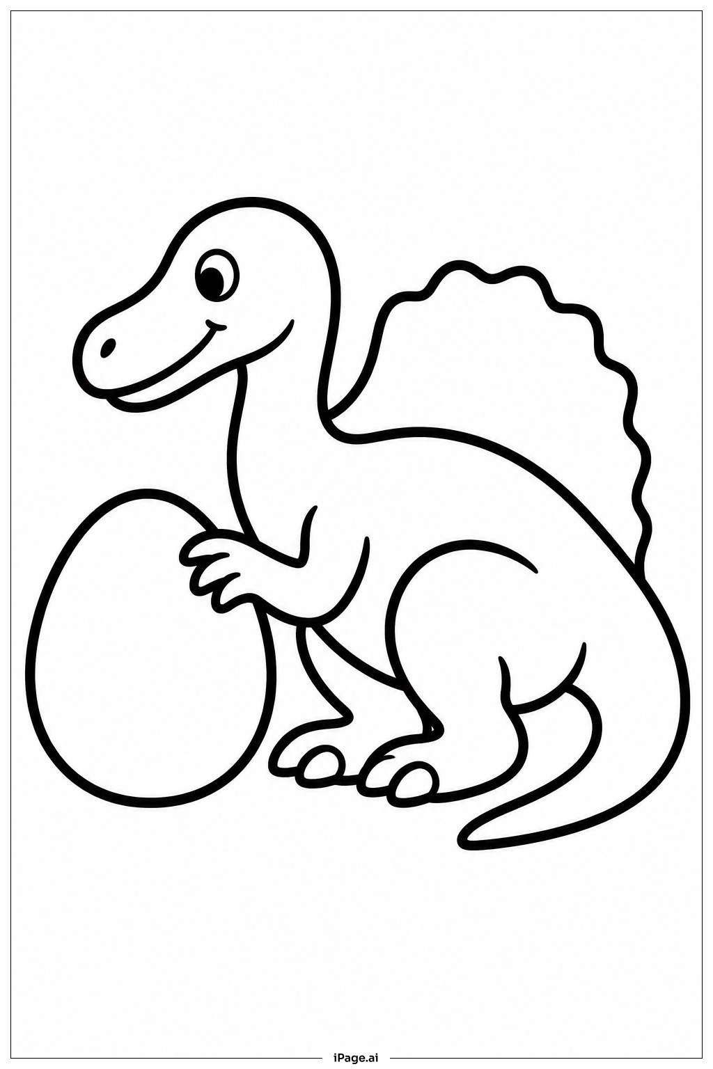 Spinosaurus con huevo