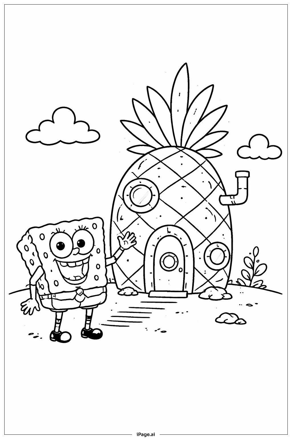 Spongebob At Pineapple House