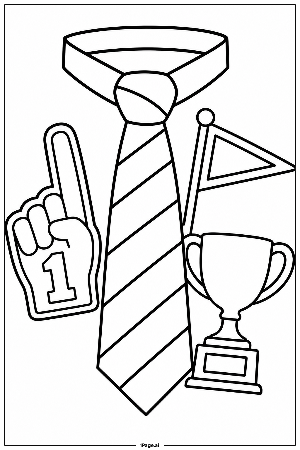 Sports Tie Spirit Ausmalseite