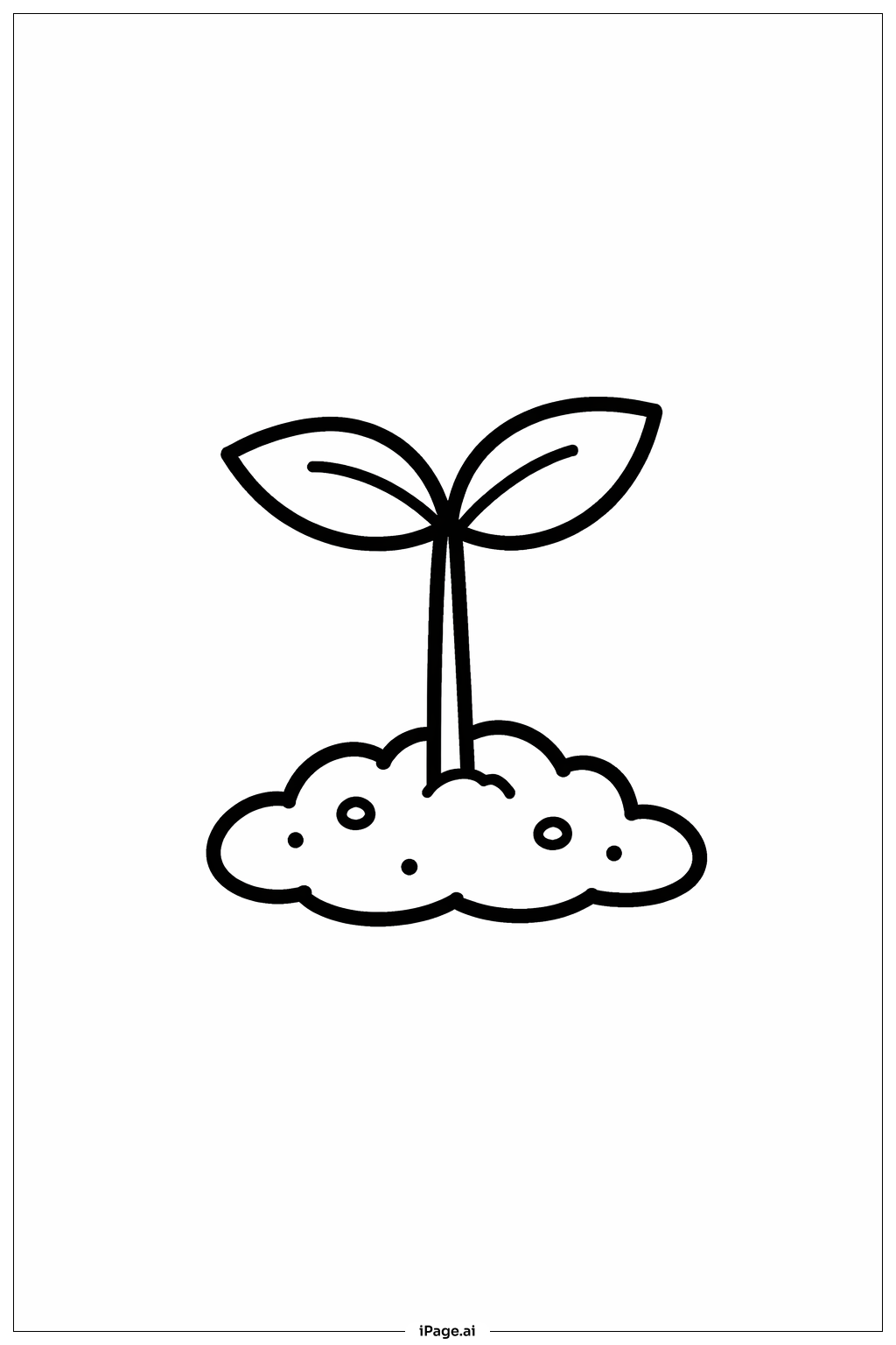  봄 새싹 색칠공부 페이지 