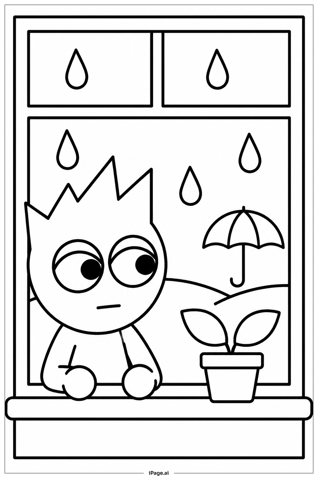 Sprunki Rainy Window