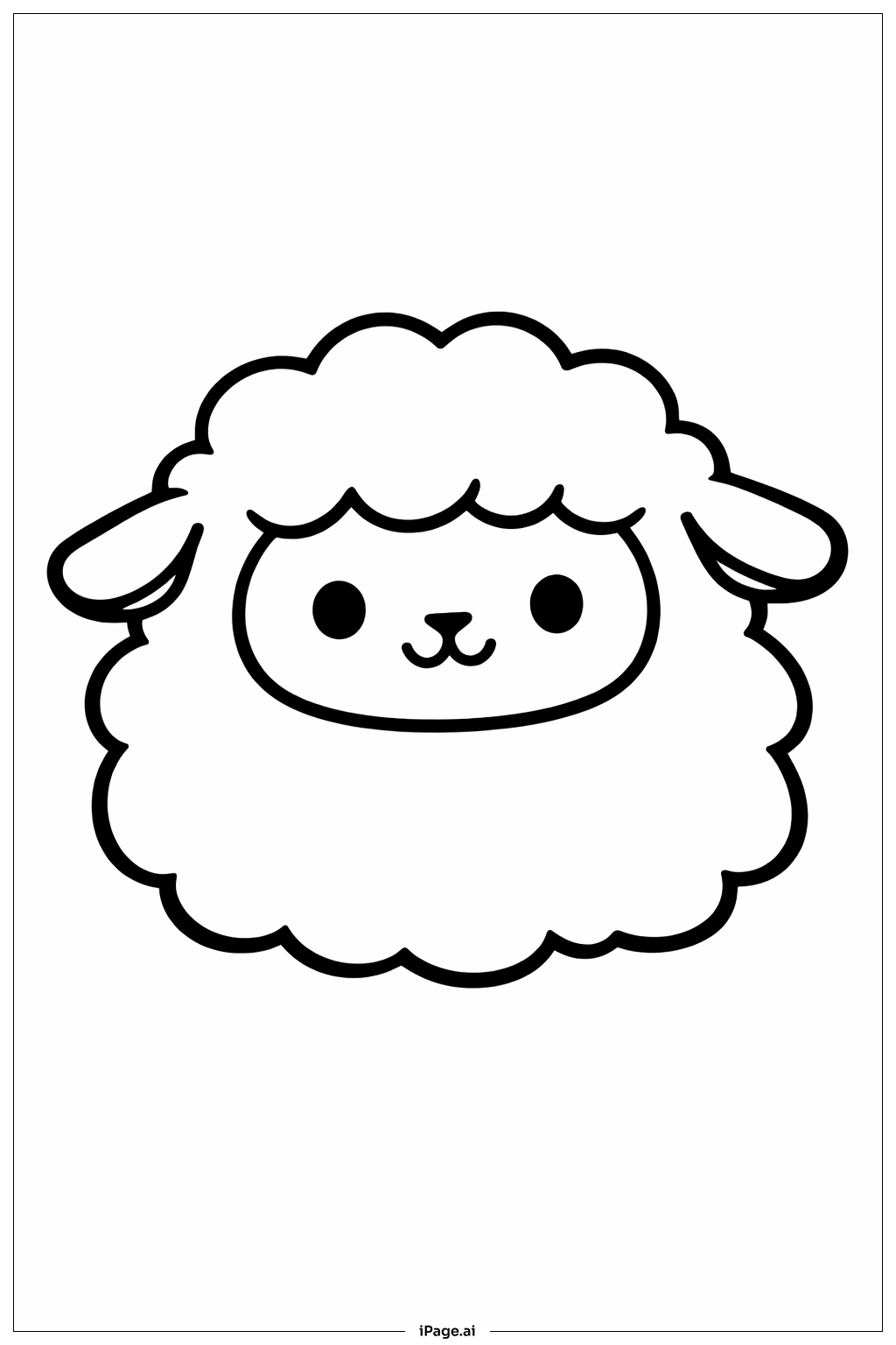 Squishmallow Little Lamb Coloring Page