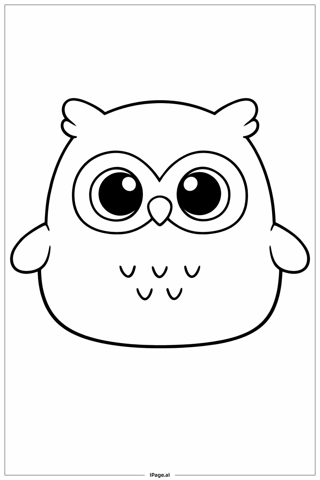 Squishmallow Little Owl Coloring Page
