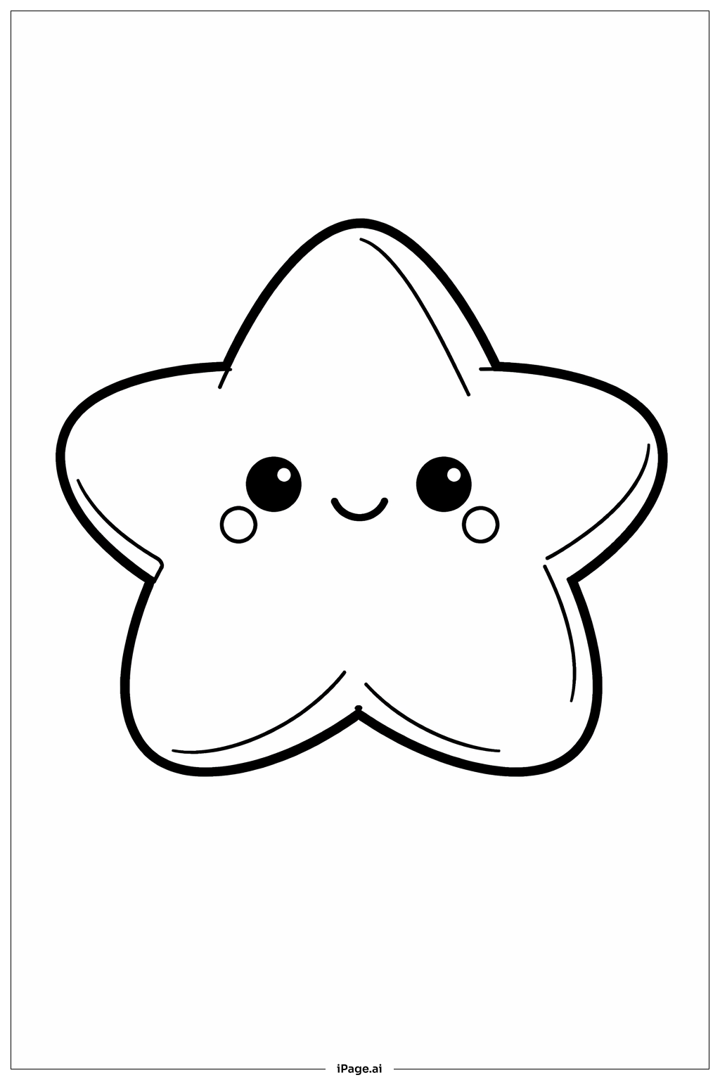 Squishmallow Star Friend Coloring Page