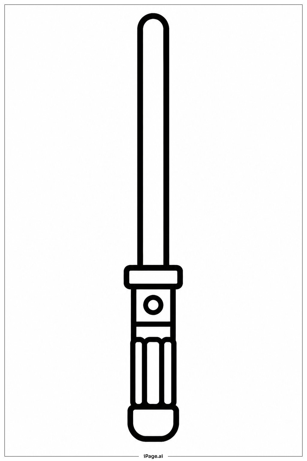 Page de coloriage Sabre laser Star Wars