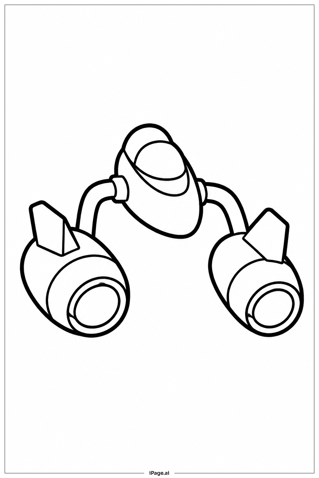 Page de coloriage Star Wars Pod Racer Toy