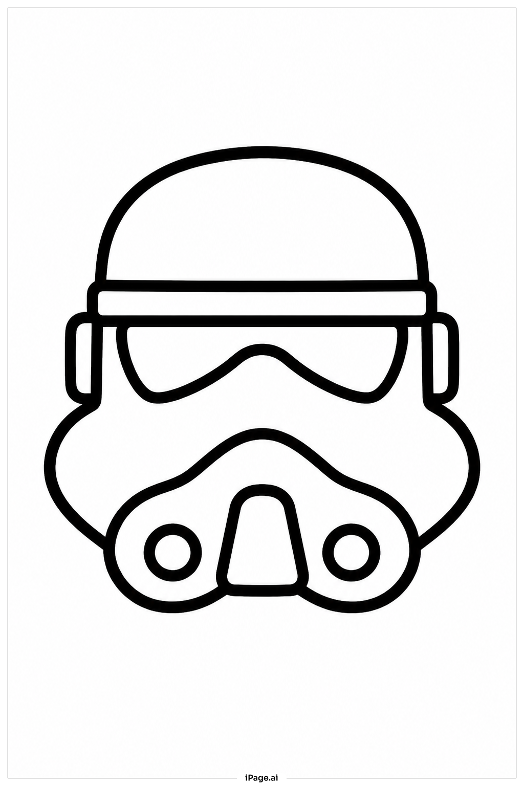 Page de coloriage Casque de Stormtrooper