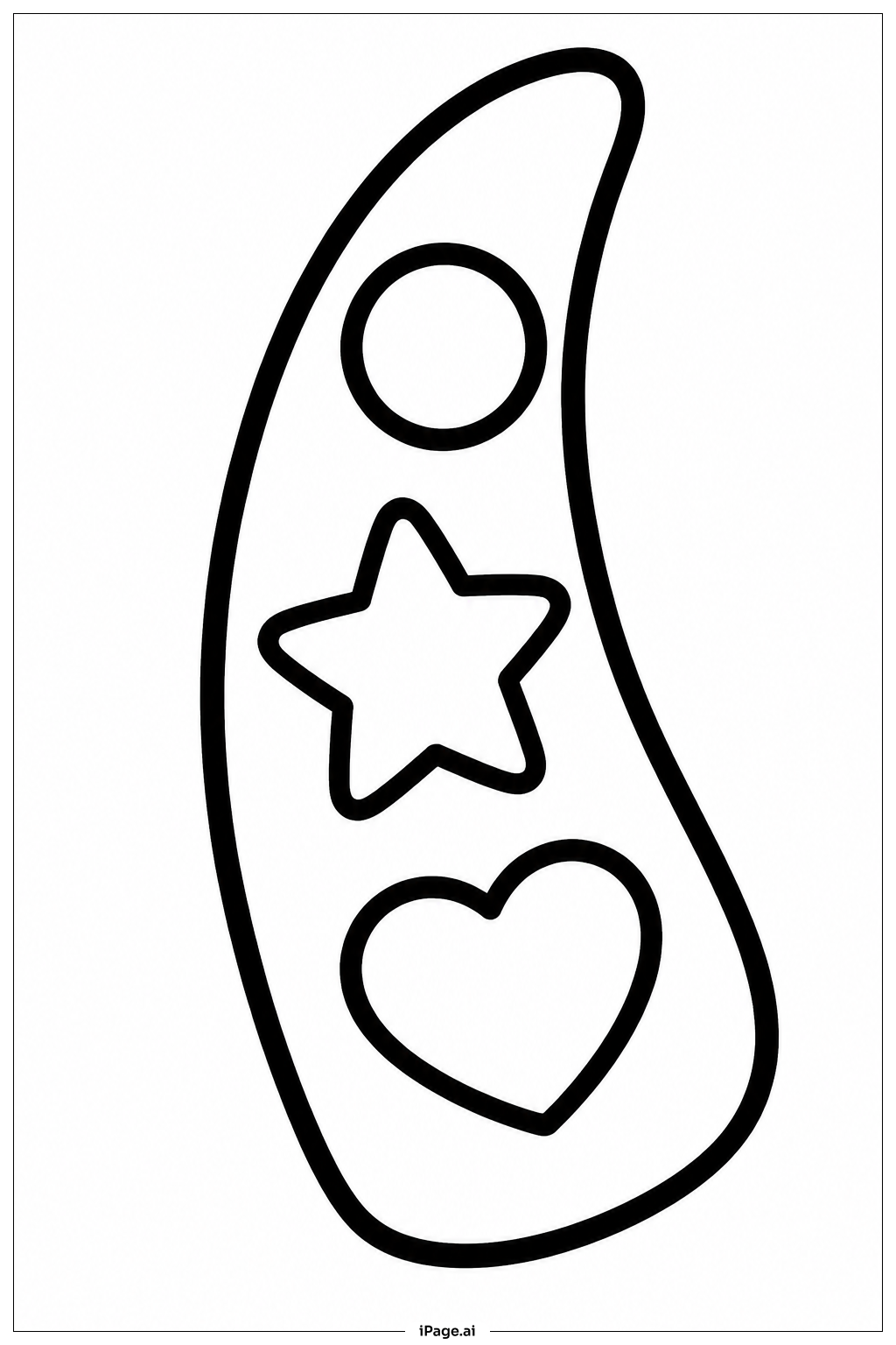 Starfish Wagging Arm Coloring Page