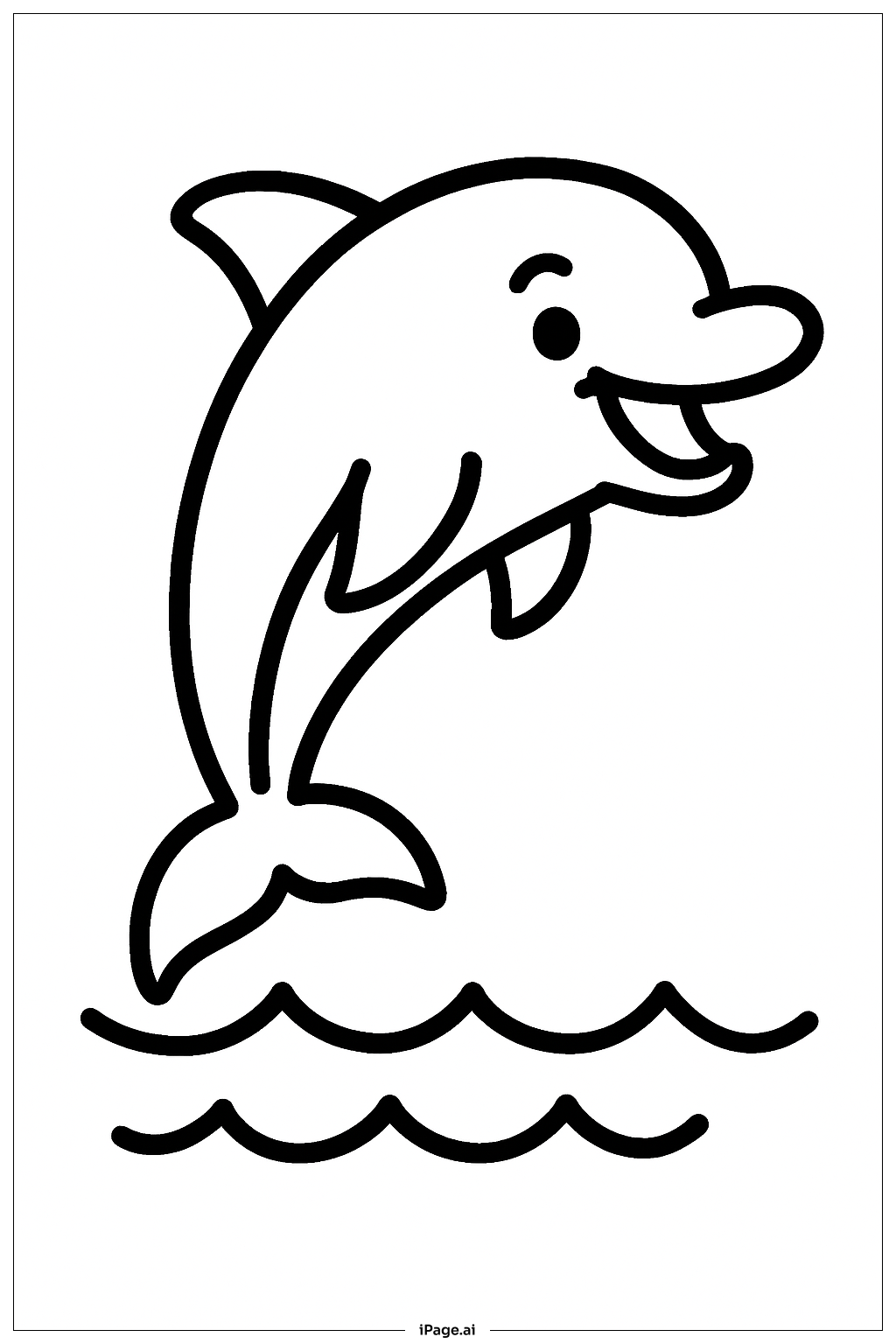  여름 점프 돌고래 색칠공부 페이지 