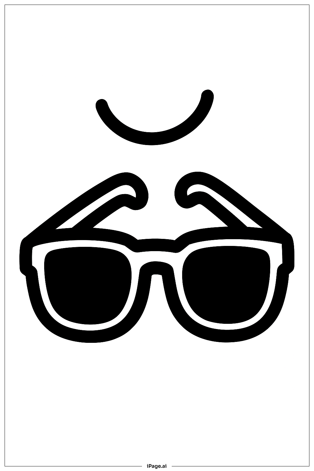  夏日太陽眼鏡著色頁 