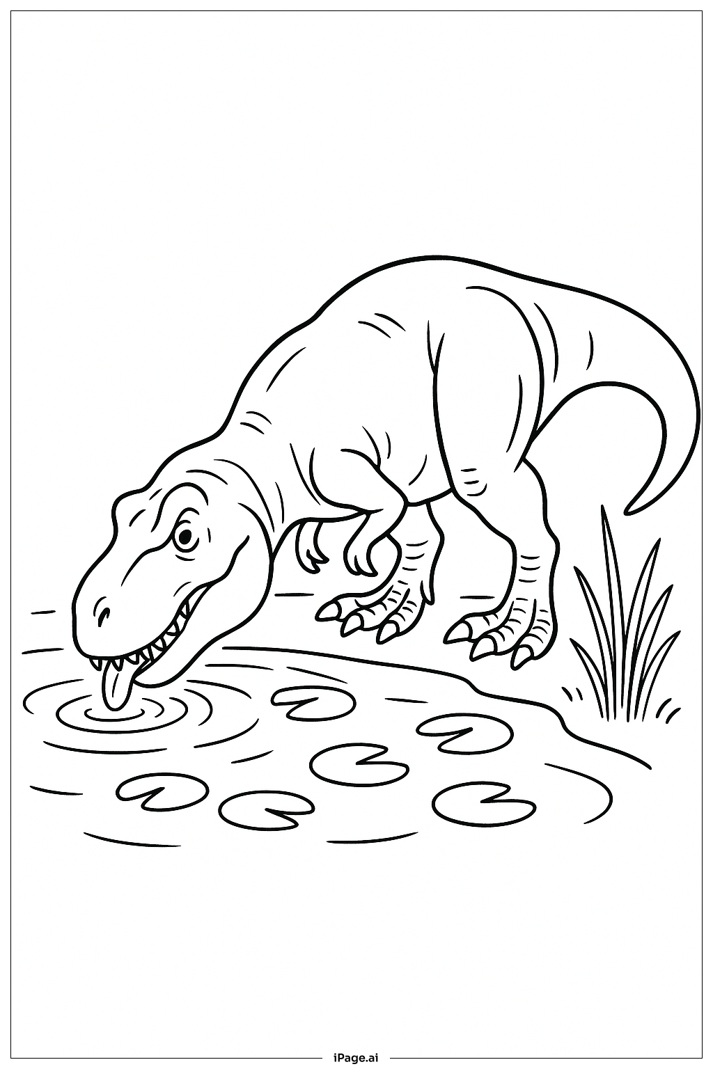 연못가의 티라노사우루스