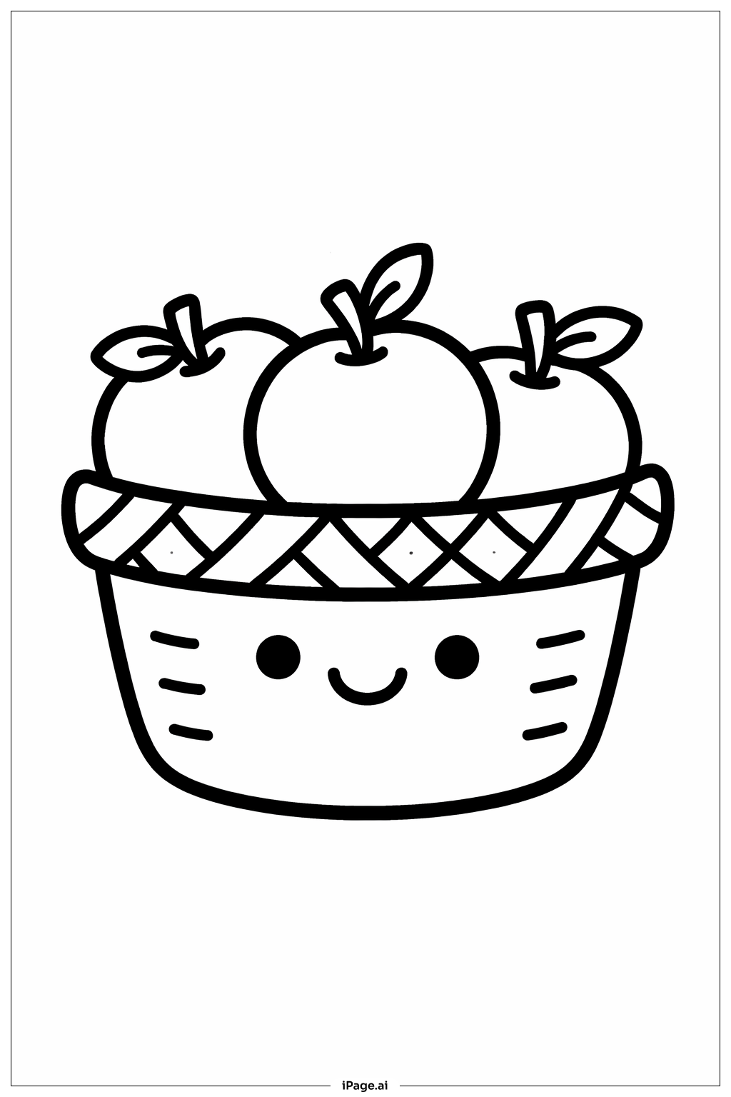  Thanksgiving Apfelkorb Ausmalseite 