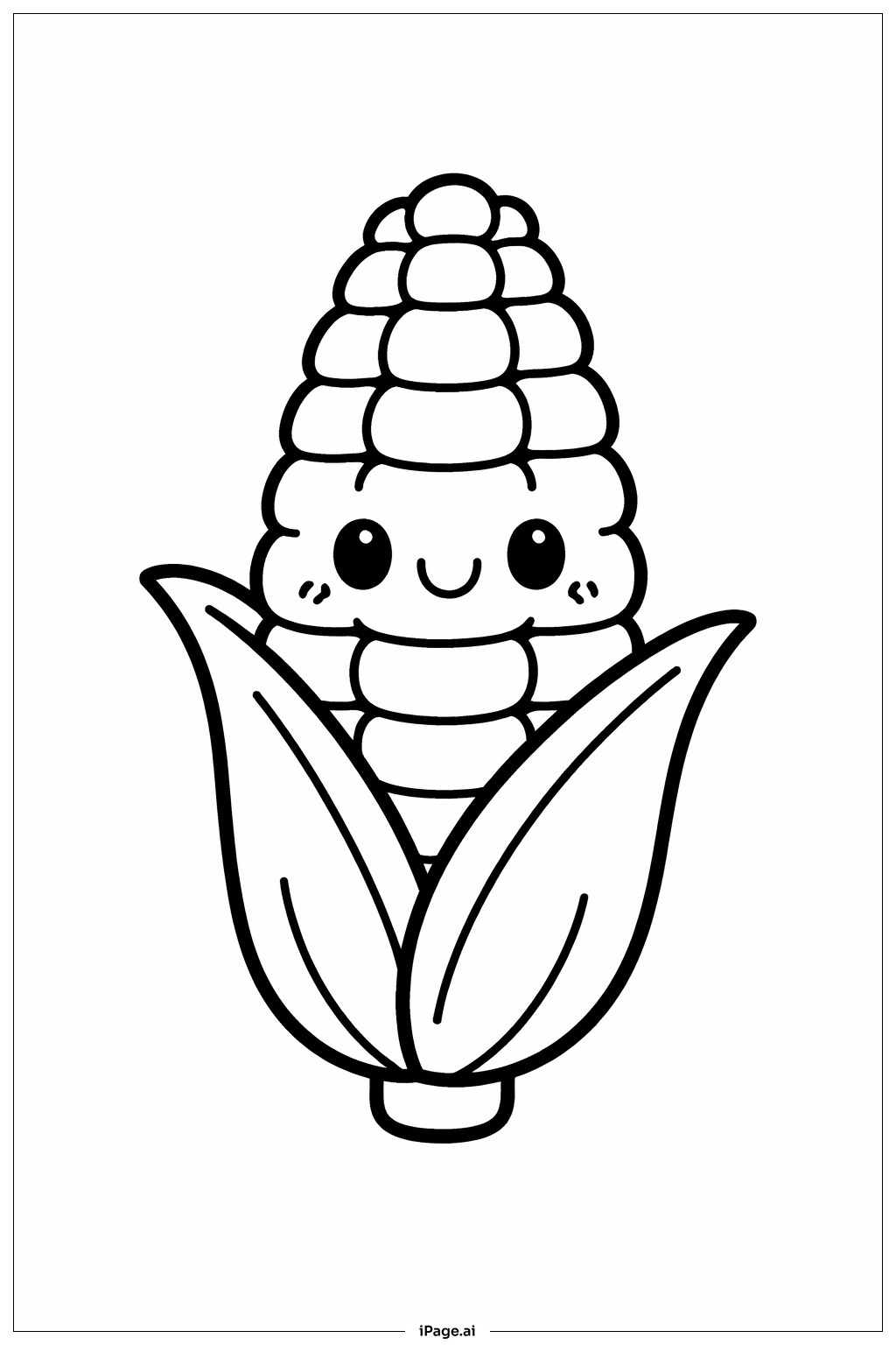  Thanksgiving-Maiskolben Ausmalseite 