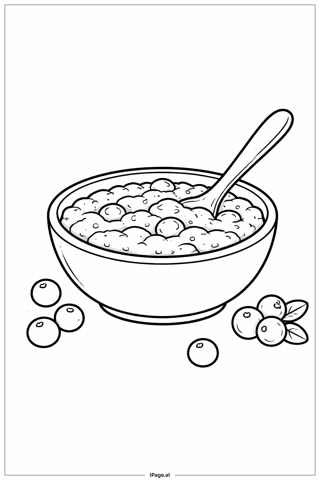  Thanksgiving Cranberry Bowl Ausmalseite 