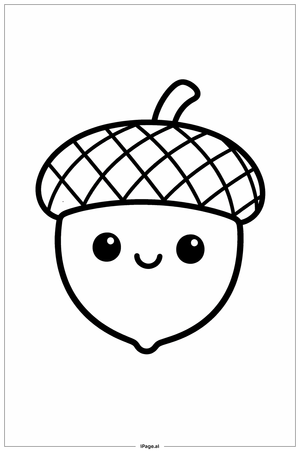  Vielen Dank Glückliche Eichel Ausmalseite 