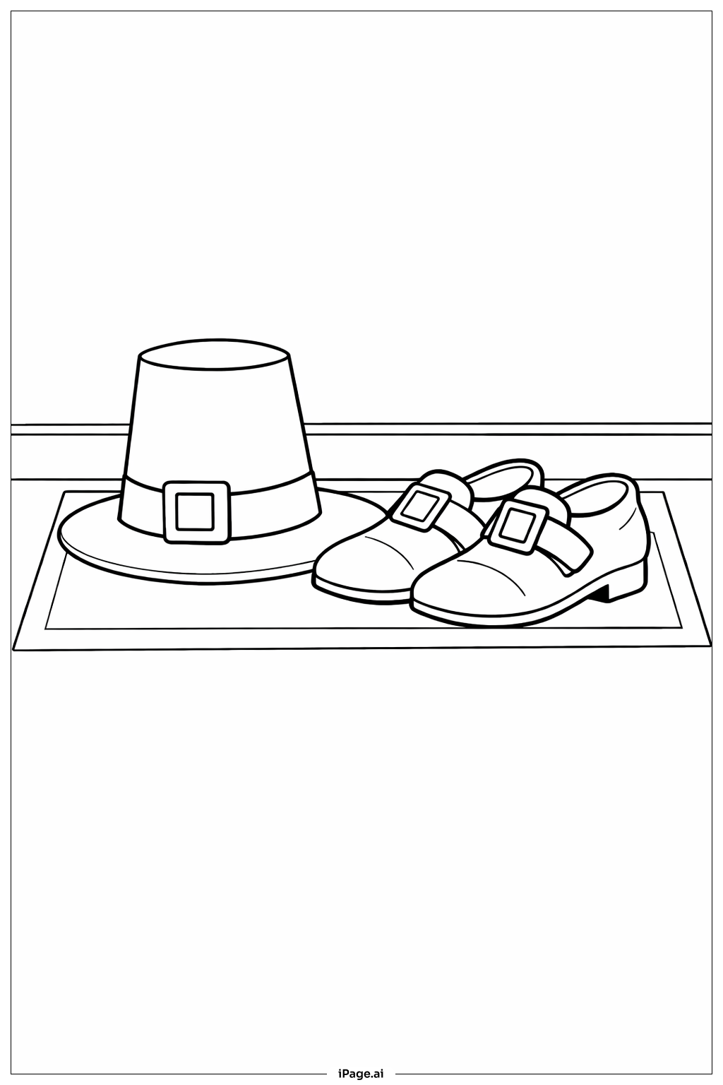 Thanksgiving-Hut und Schuhe