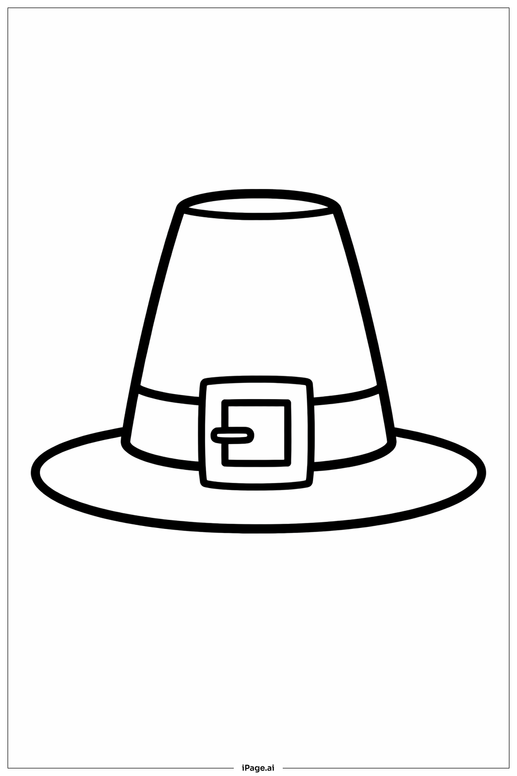  Thanksgiving Pilgermütze Ausmalseite 