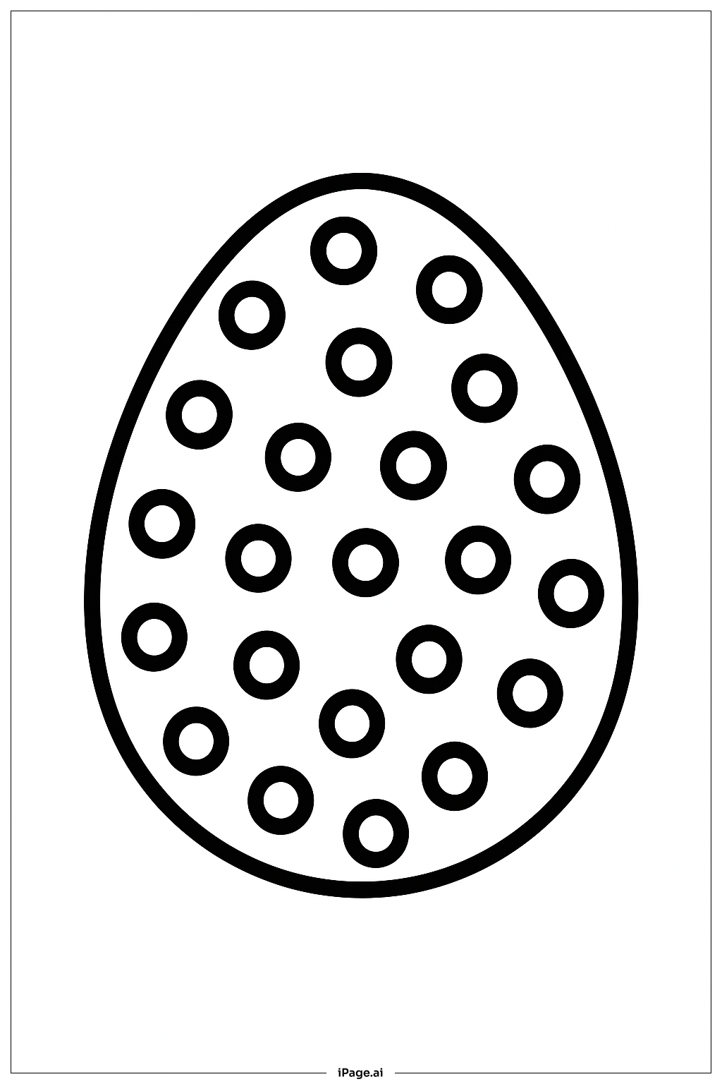 细点复活节彩蛋填色页