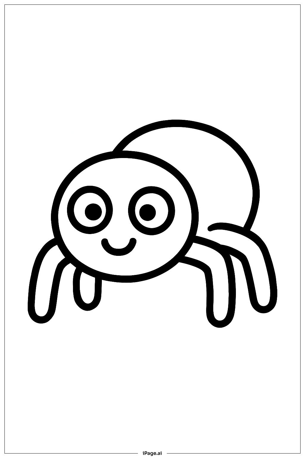  작은 거미 색칠공부 페이지 