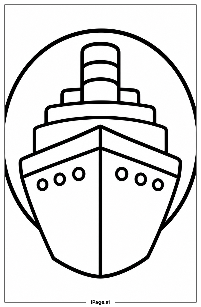 Titanic Toy Bow Coloring Page