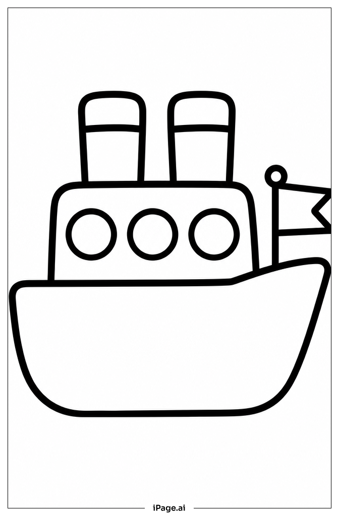  Page de coloriage Maquette du Titanic 