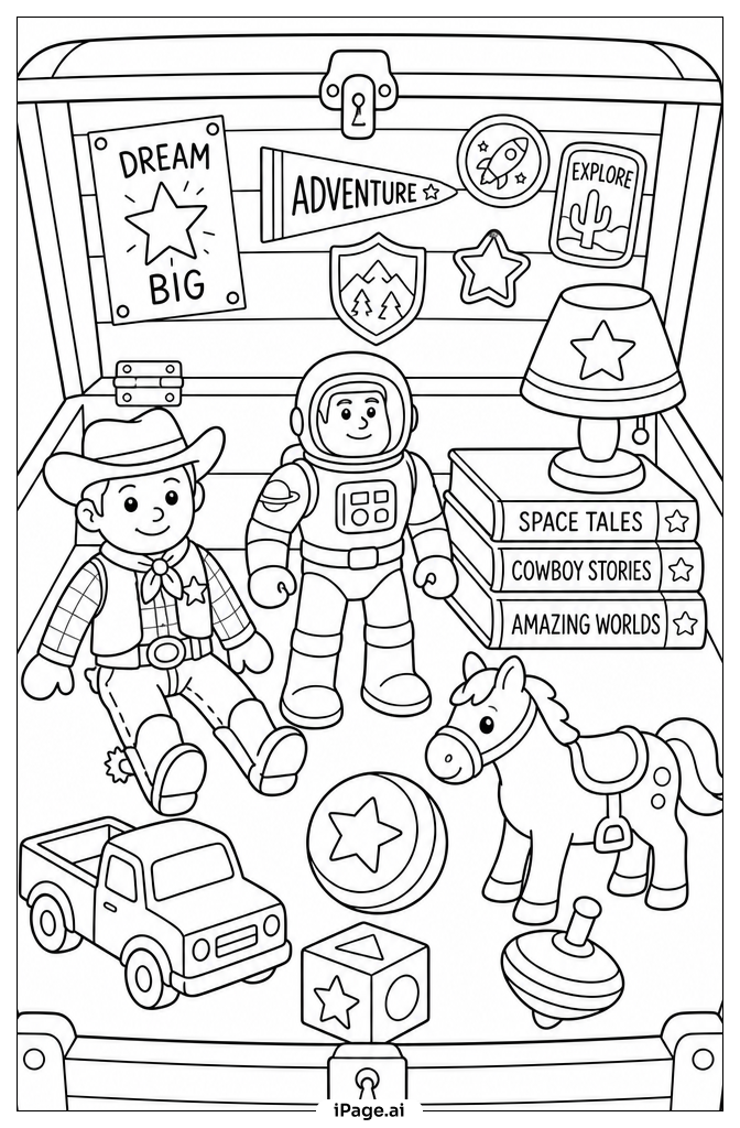 Toy Story Spielzeugkisten-Inneres