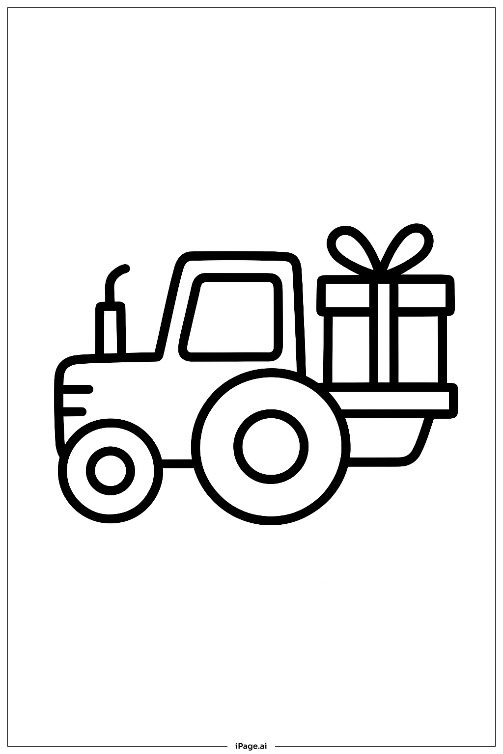 Máy kéo cùng quà tặng