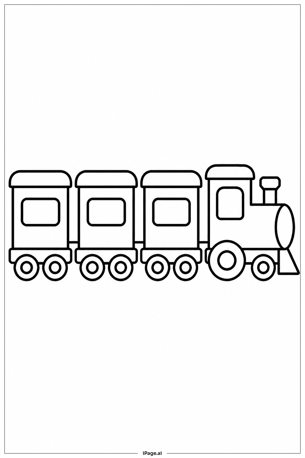 Tren con Tres Vagones