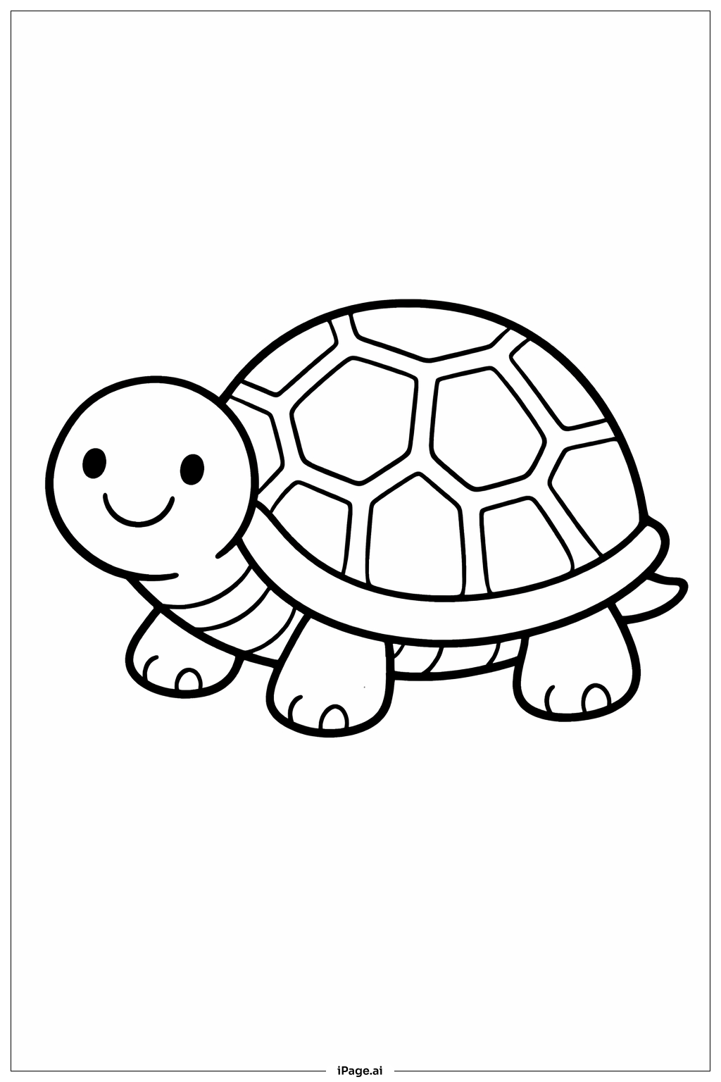 乌龟壳图案填色页